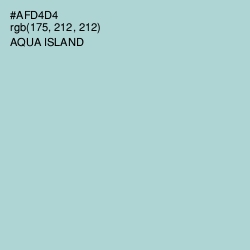 #AFD4D4 - Aqua Island Color Image